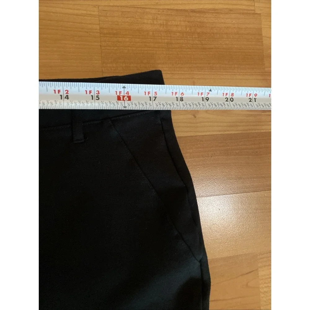Quince Pants Size XL Black Stretch Ponte Straight Leg Pull On Ankle - Picture 5 of 9